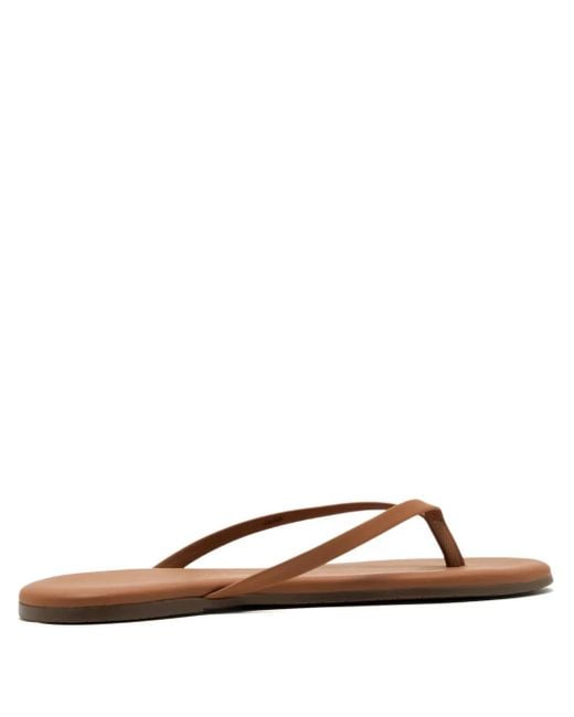 TKEES Brown Lily Thong Flat Sandals