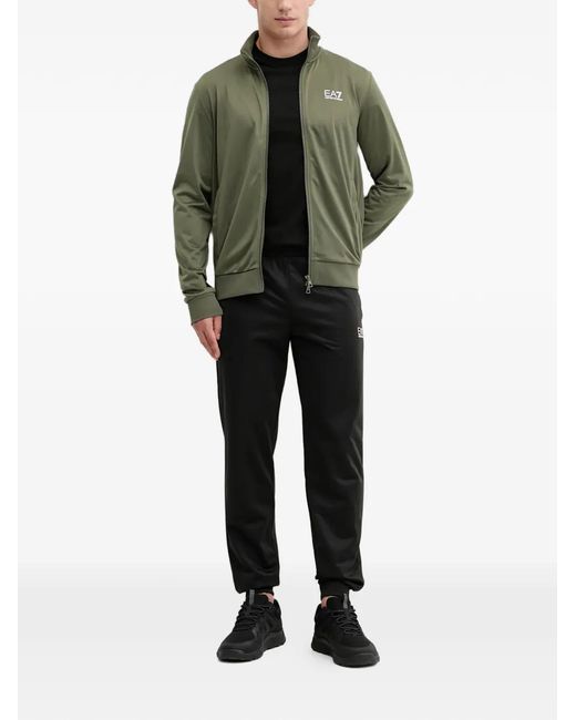 EA7 Green Sweat Zippé À Taille Élastiquée for men
