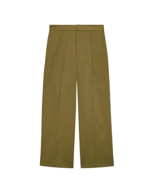 MSGM Straight Plooibroek in het Green voor heren