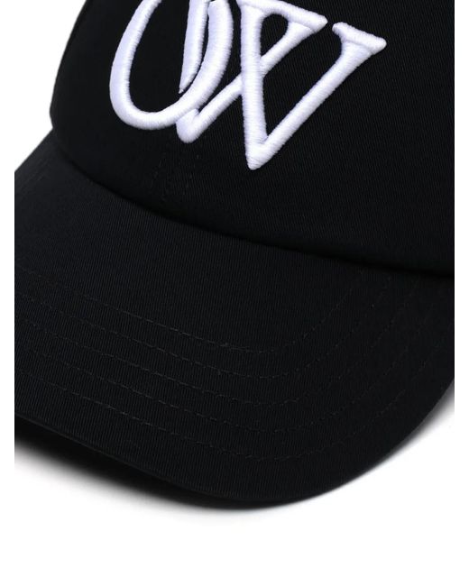 Off-White c/o Virgil Abloh Black Ow Drill Baseball Cap