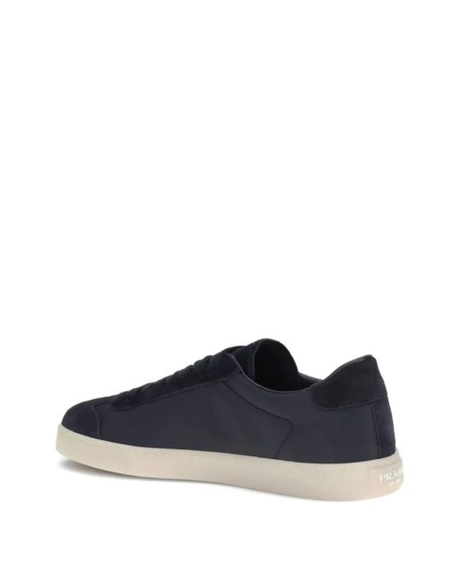 Prada Sneakers Mit Triangel-Logo in Blue für Herren