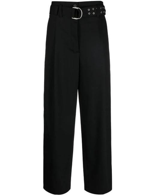 Pantalon Ample À Taille Ceinturée Philosophy Di Lorenzo Serafini en coloris Black