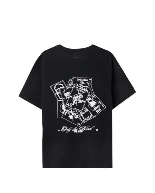 Only the Blind Black Cotton T-Shirt for men