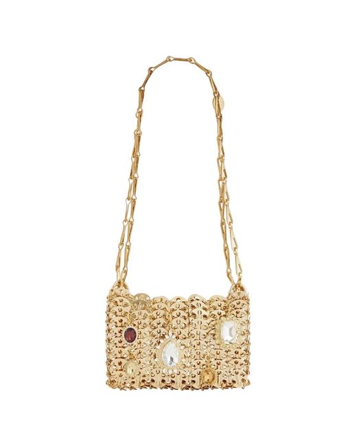 Rabanne Metallic Sac Cabas À Effet Cotte De Maille Et Ornements
