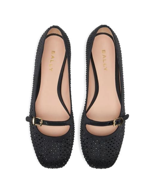 Bally Black Rina Ballet Flats