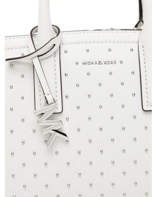 Michael Kors White Small Lalia Tote Bag