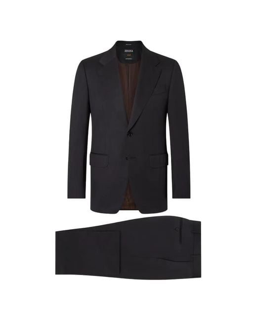 Zegna Black Trofeo 120Mila Wool Suit for men