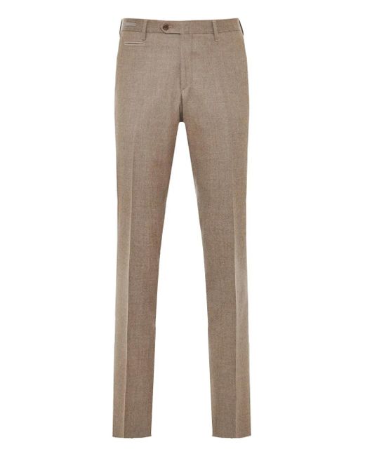 Corneliani Gray Button-Fastening Trousers for men