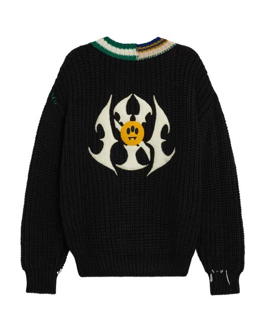 Barrow Black V-Neck Sweater