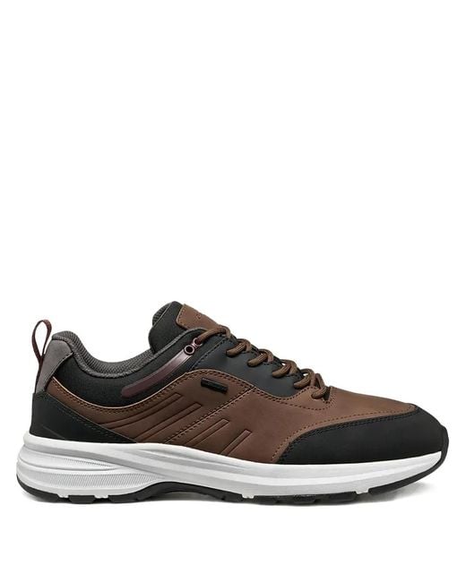 Geox Brown Logo-Plaque Sneakers for men