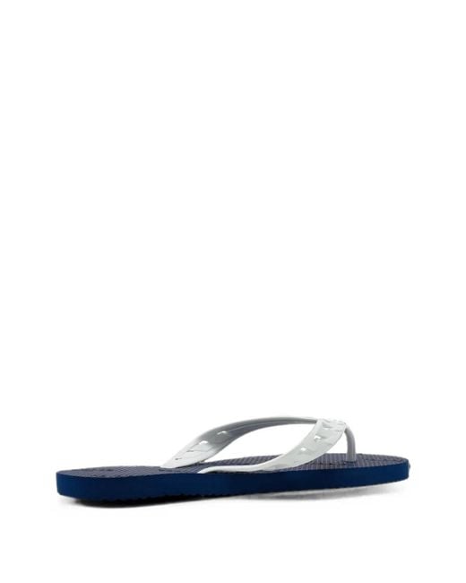 Havaianas Blue Logo-Embossed Sandals for men