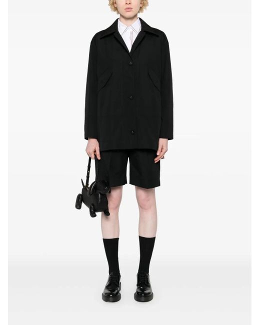 Thom Browne Black Single-Breasted Coat