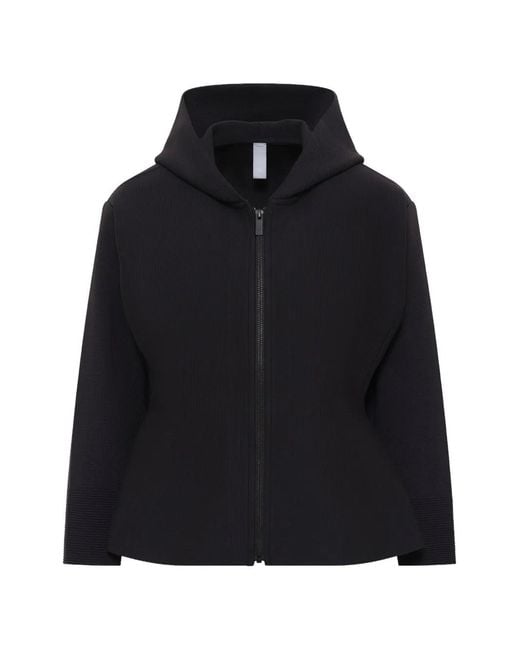 CFCL Black Milan Flared Hoodie