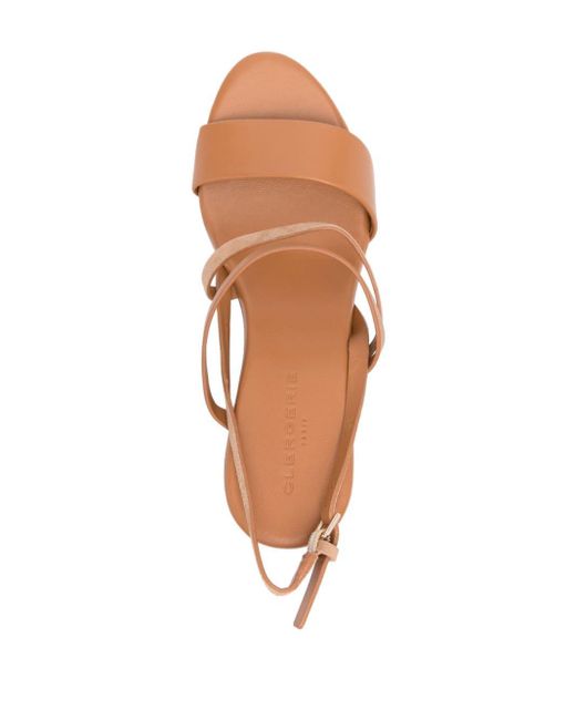 Robert Clergerie Brown Vogue 65mm Leather Sandals