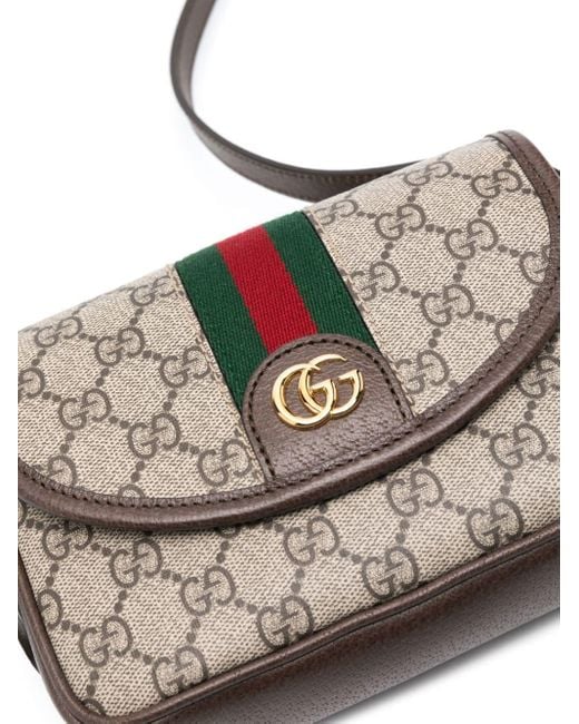 Gucci Brown Ophidia GG Mini-Tasche