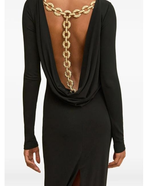 cult gaia black dress with gold ABRIL GOWN main image 0