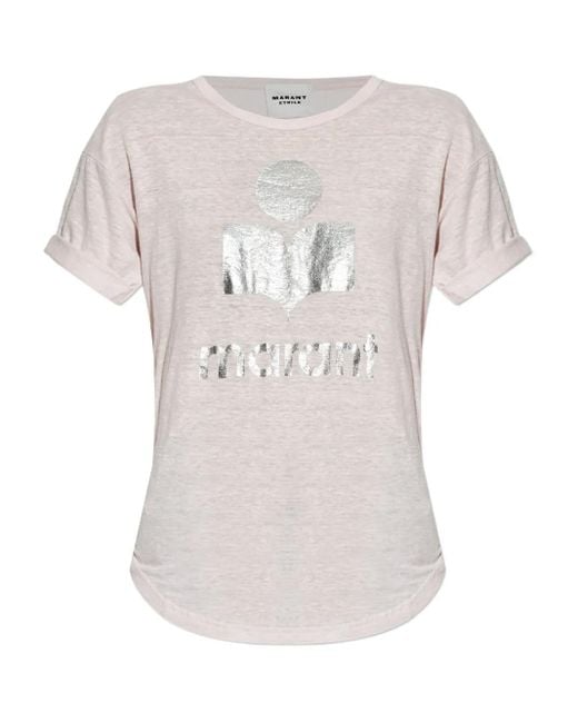 Top Con Stampa di Isabel Marant in White