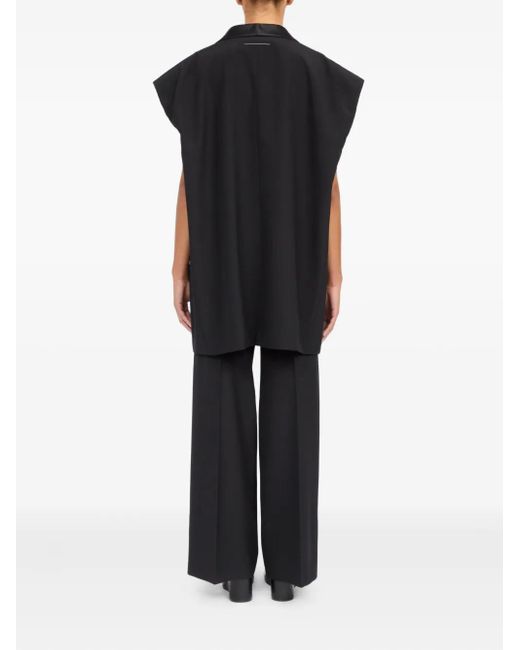 MM6 by Maison Margiela Black Tailored Waistcoat