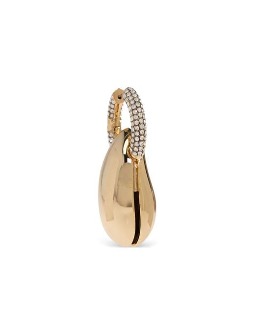 Tory Burch Metallic Huggie-Fastening Drop Earrings