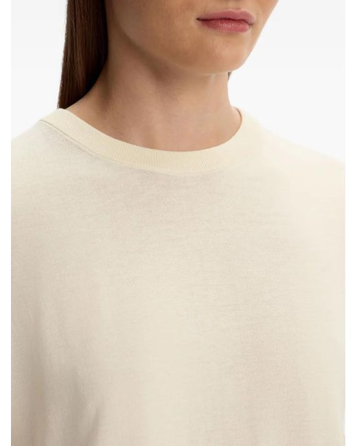 12 STOREEZ Natural Silk-Cotton Knit T-Shirt