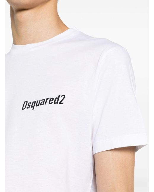 DSquared² White Cool Fit Cotton T-shirt for men