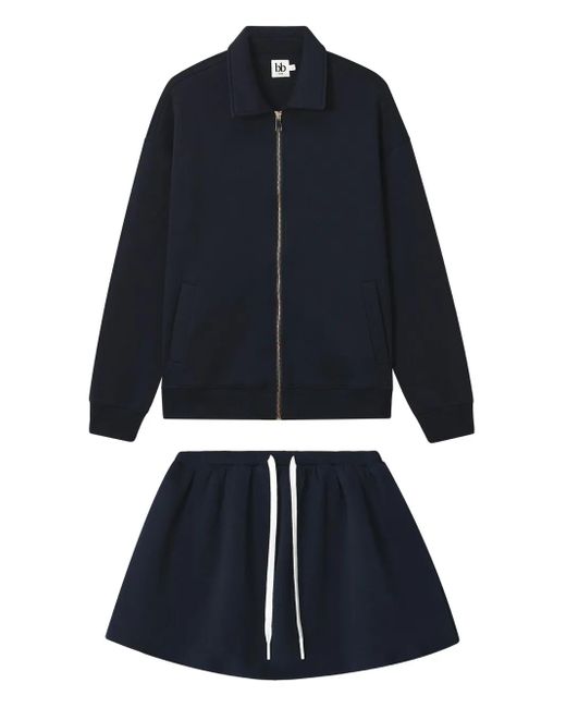 B+ AB Set Met Trekkoordtaille En Rits in het Blue