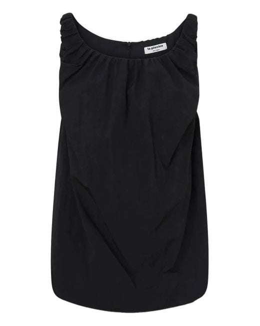 LA PISCINE Black Cloud Midi Dress