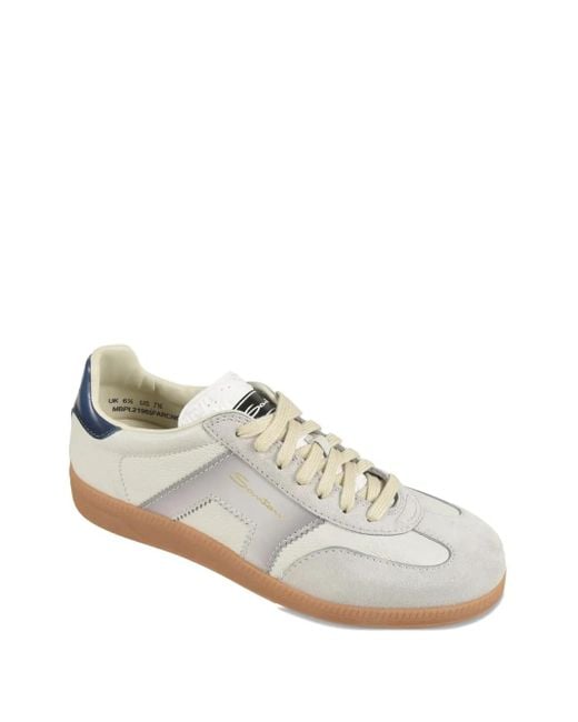 Santoni White Dbs Oly Sneakers for men