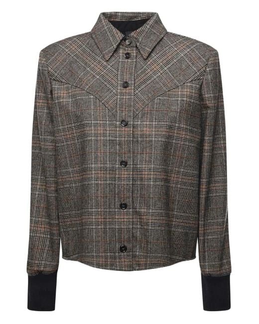 Pinko チェック シャツ Gray