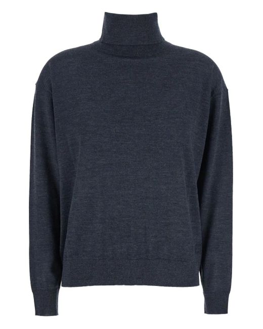 Semicouture Blue Pullover mit Rollkragen