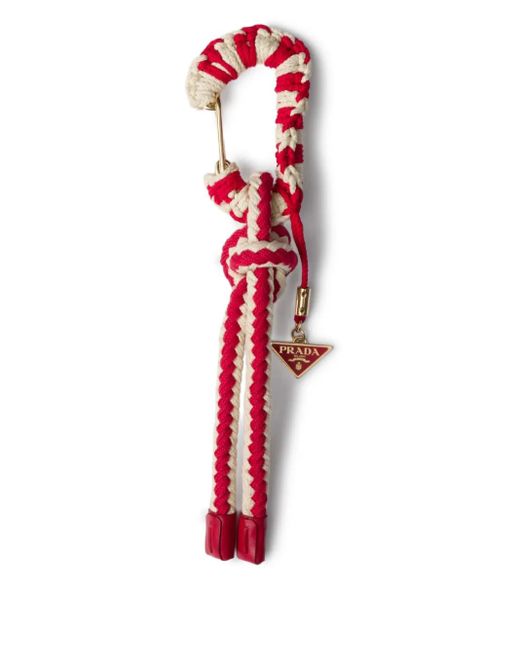 Prada Red Cord Taschenanhänger