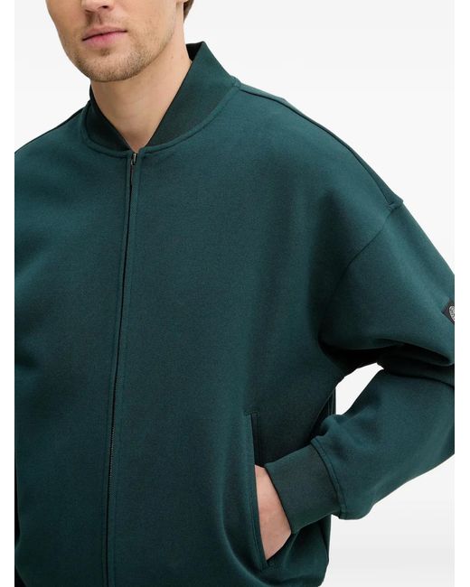 Guess Green Zip-Up Bomber Jacket for men
