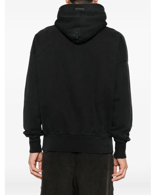 Fear Of God Black Logo Hoodie for men