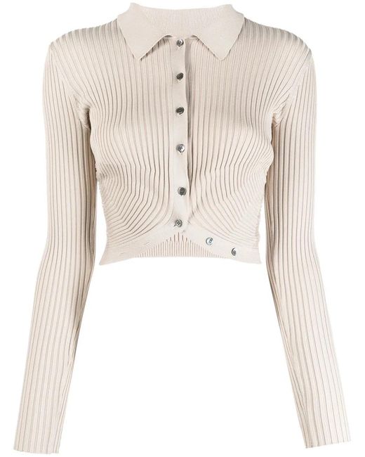 Jonathan Simkhai Ribgebreide Top in het Natural