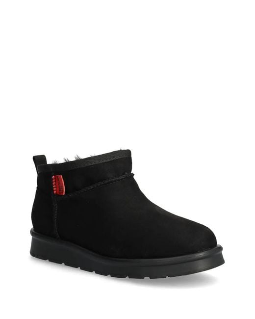 Love Moschino Black Logo-Patch Boots