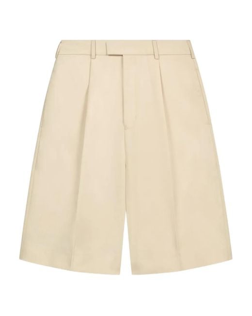 About Blank Natural Pleated Tailored Shorts for men