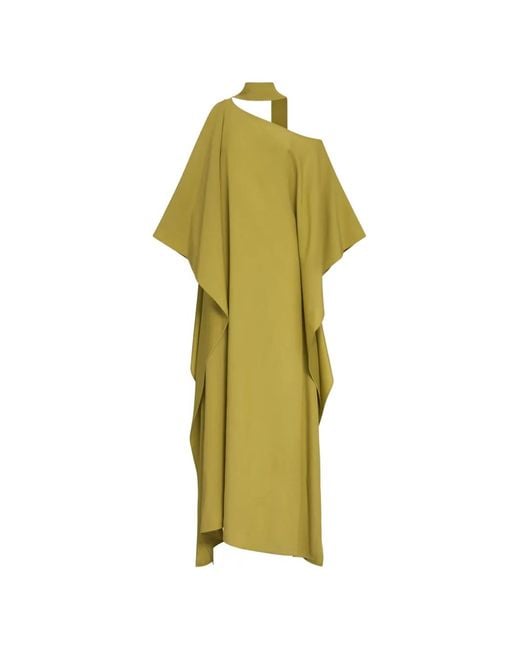 Taller Marmo Yellow Barths Draped Cut-Out Dress