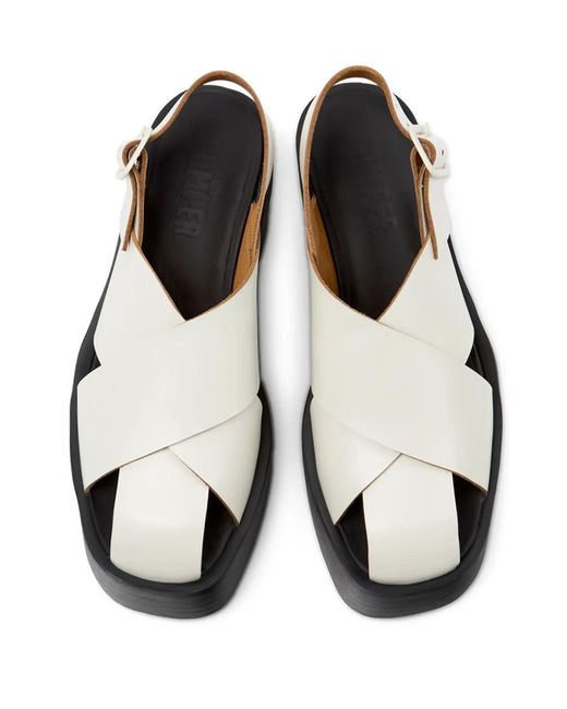 Camper White Billie Sandals