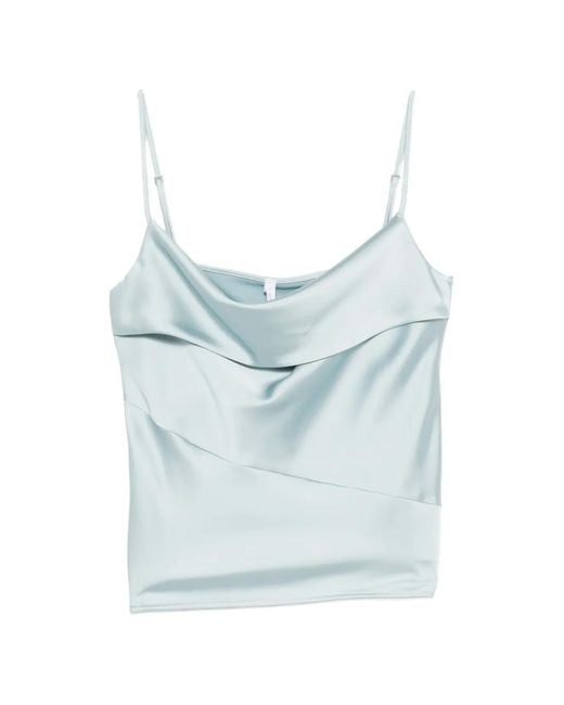 Imperial Blue Cowl-Neck Top