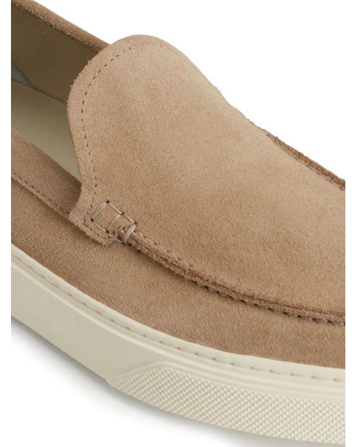 Woolrich Natural Slip-On Suede Loafers for men