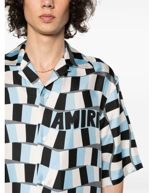 Chemise à carreaux Amiri pour homme en coloris Blue