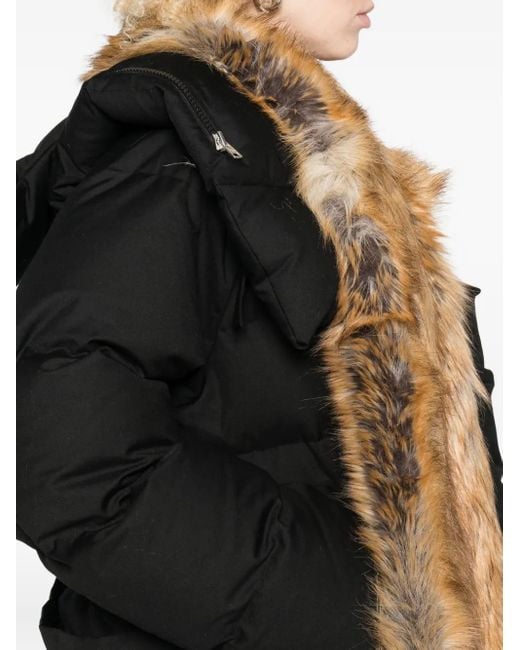 OTTOLINGER Black Gepolsterte Schwarze Oberbekleidung Mit Kunstpelz