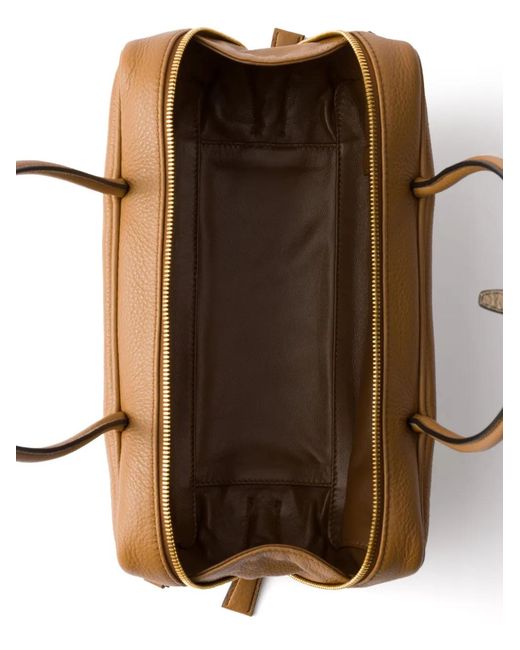 Prada Natural Medium Leather Tote Bag