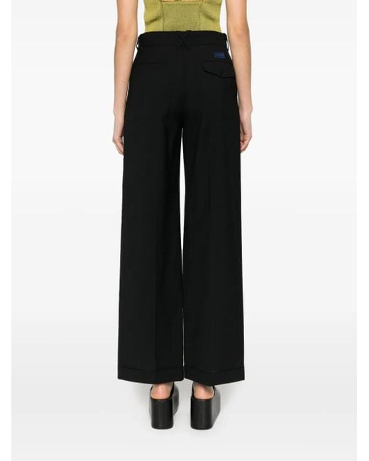 KENZO Black Klassische High-Waist-Hose