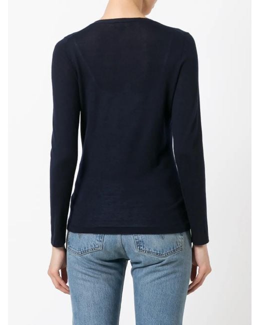N.Peal Cashmere Blue Cashmere Button Up Cardigan