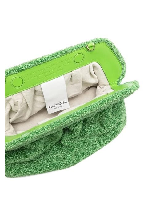 THEMOIRÈ Green Gea Re-Fur Clutch Bag