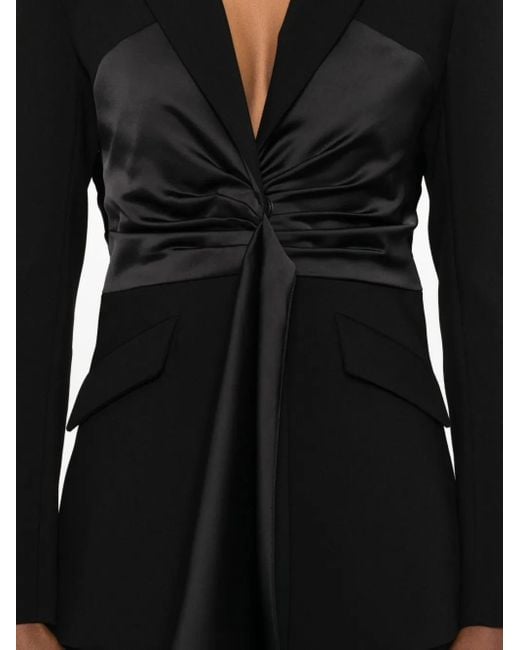 Patrizia Pepe Black Draping Blazer