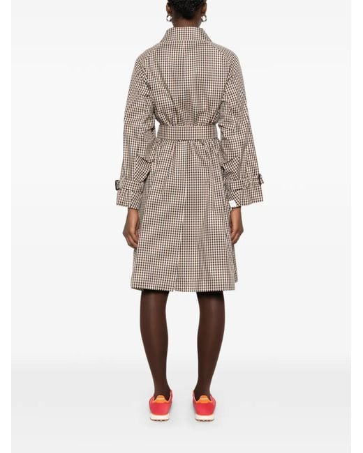 Max Mara White Cotton Blend Trench Coat