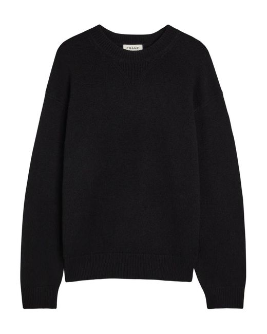 FRAME Black Crew-Neck Sweater for men