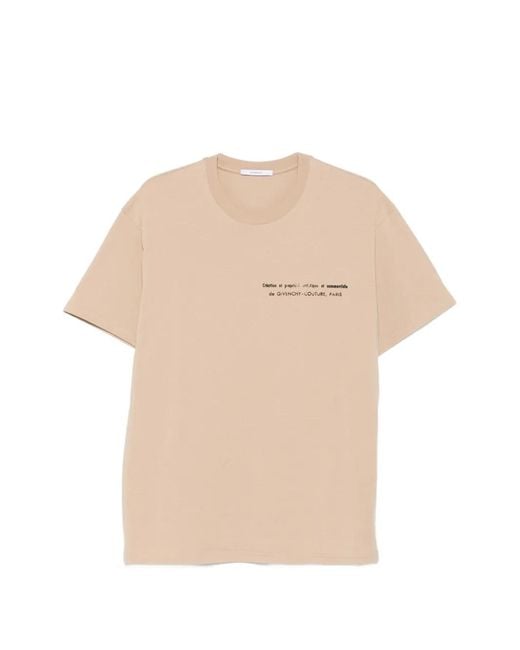 Givenchy Natural Logo-Print T-Shirt for men